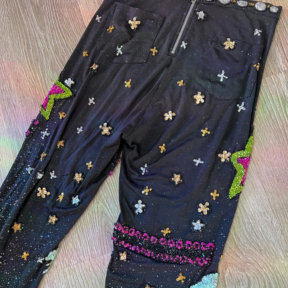 Discount universe super rare astrology had sequin pants size large - Picture 7 of 7